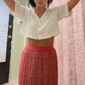 Marshall’s, above the ankle reddish pink skirt